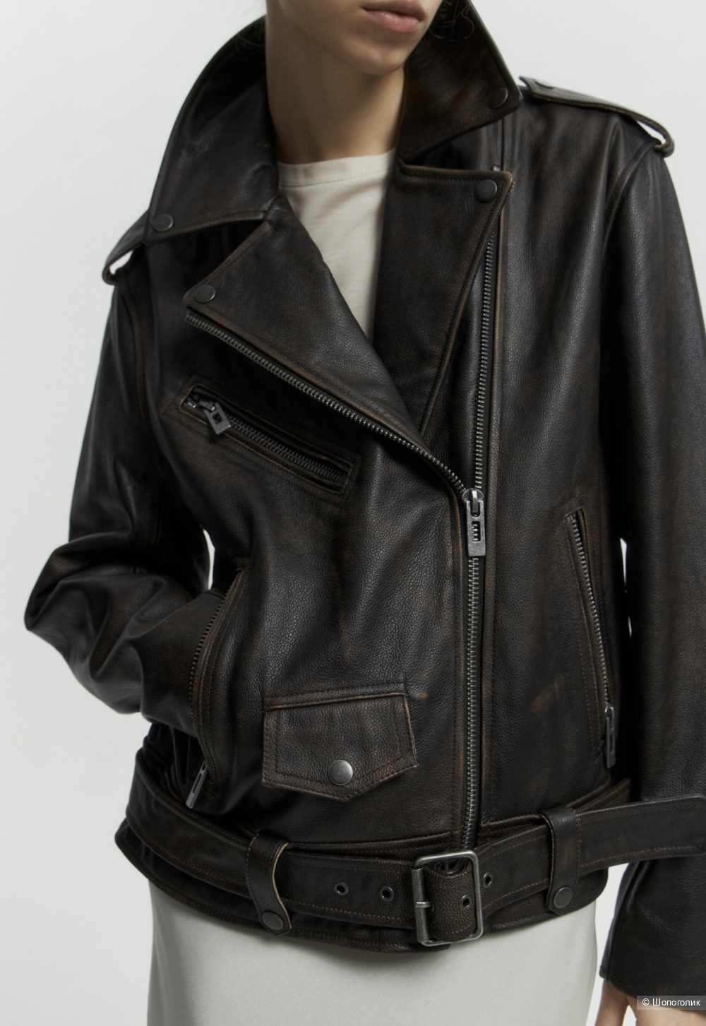 Кожаная куртка Lime S