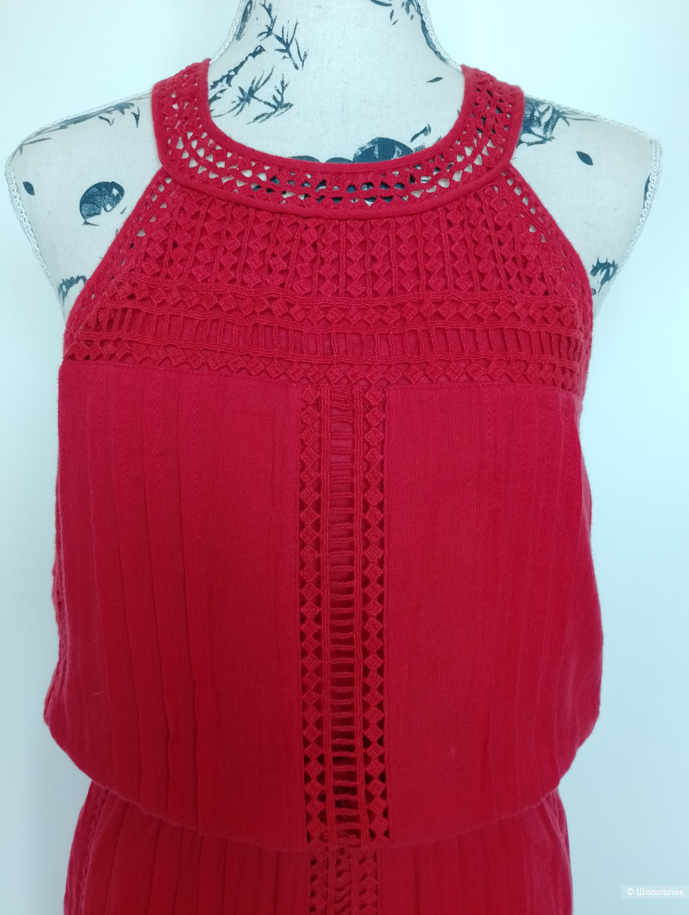 Платье миди joie хлопковое, S