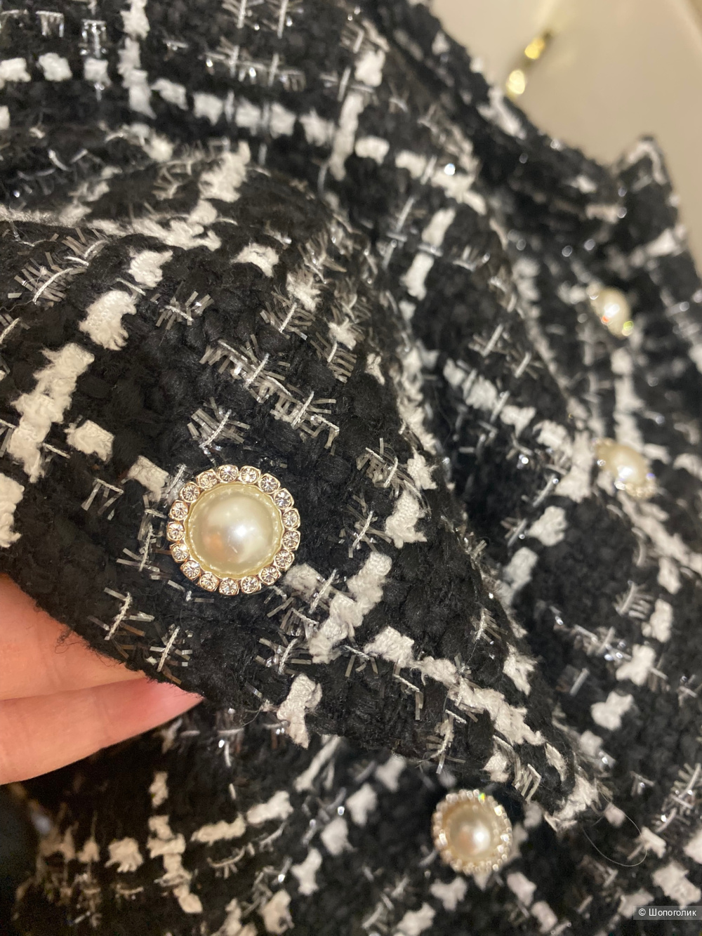 Твидовый жакет Quiz.Размер М.Оверсайз.