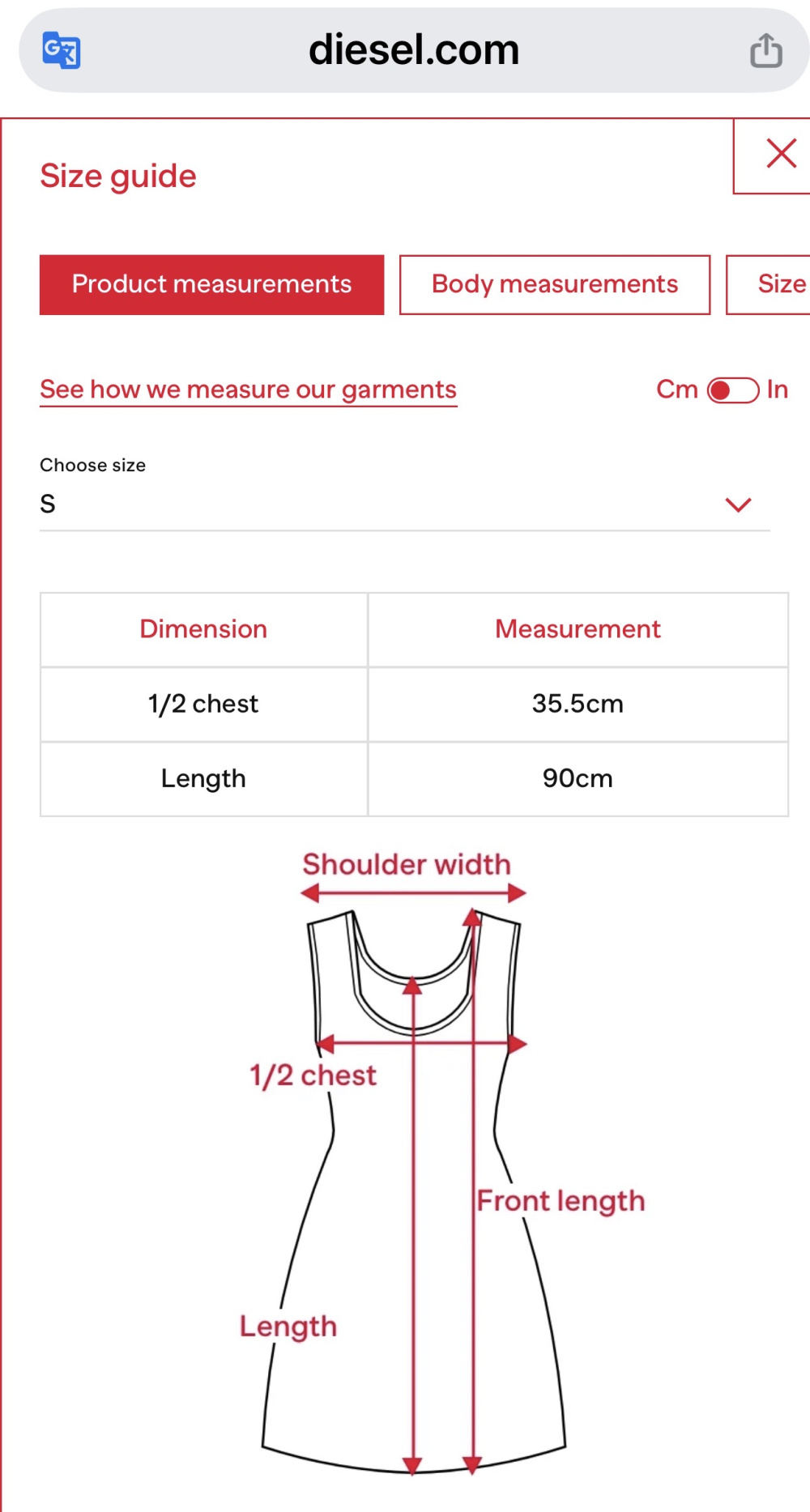 Платье Diesel размер s