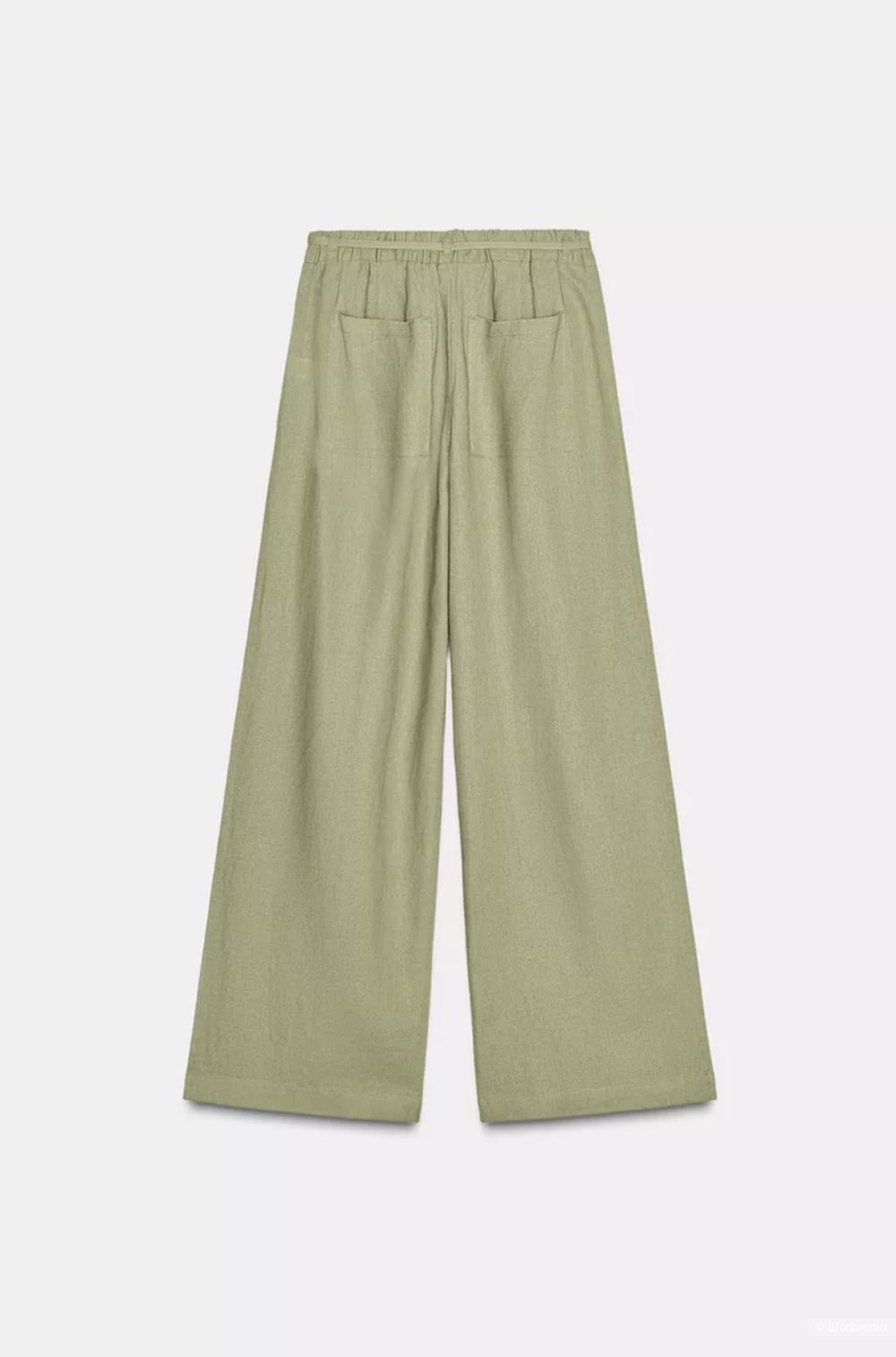 Широкие льняные брюки Zara , L