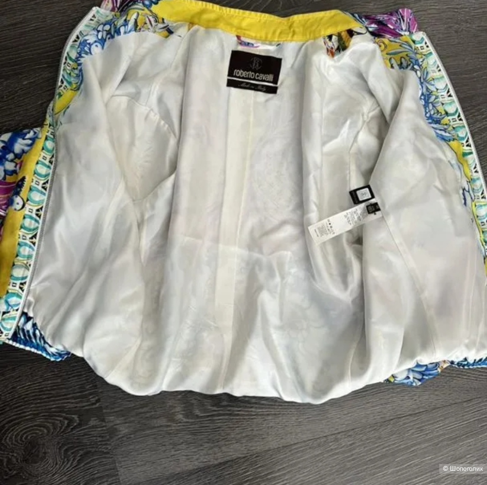 Шёлковый бомбер Roberto Cavalli, 44.