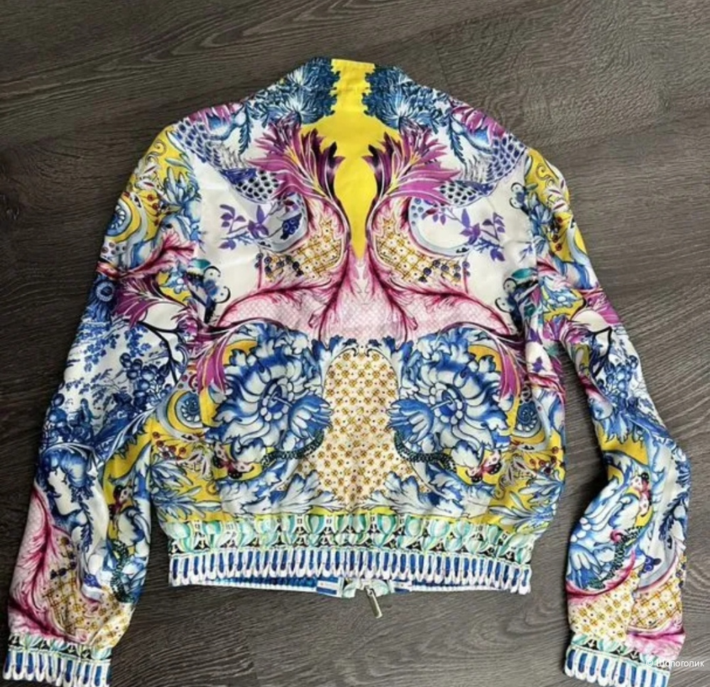 Шёлковый бомбер Roberto Cavalli, 44.