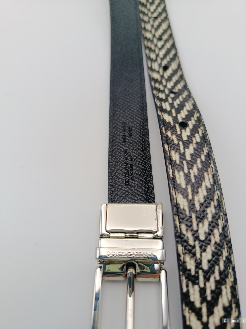 Ремень dolce&gabbana кожаный, 80см