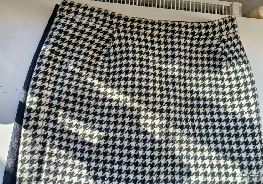 Юбка max mara гусиная лапка шерстяная, Ит 44