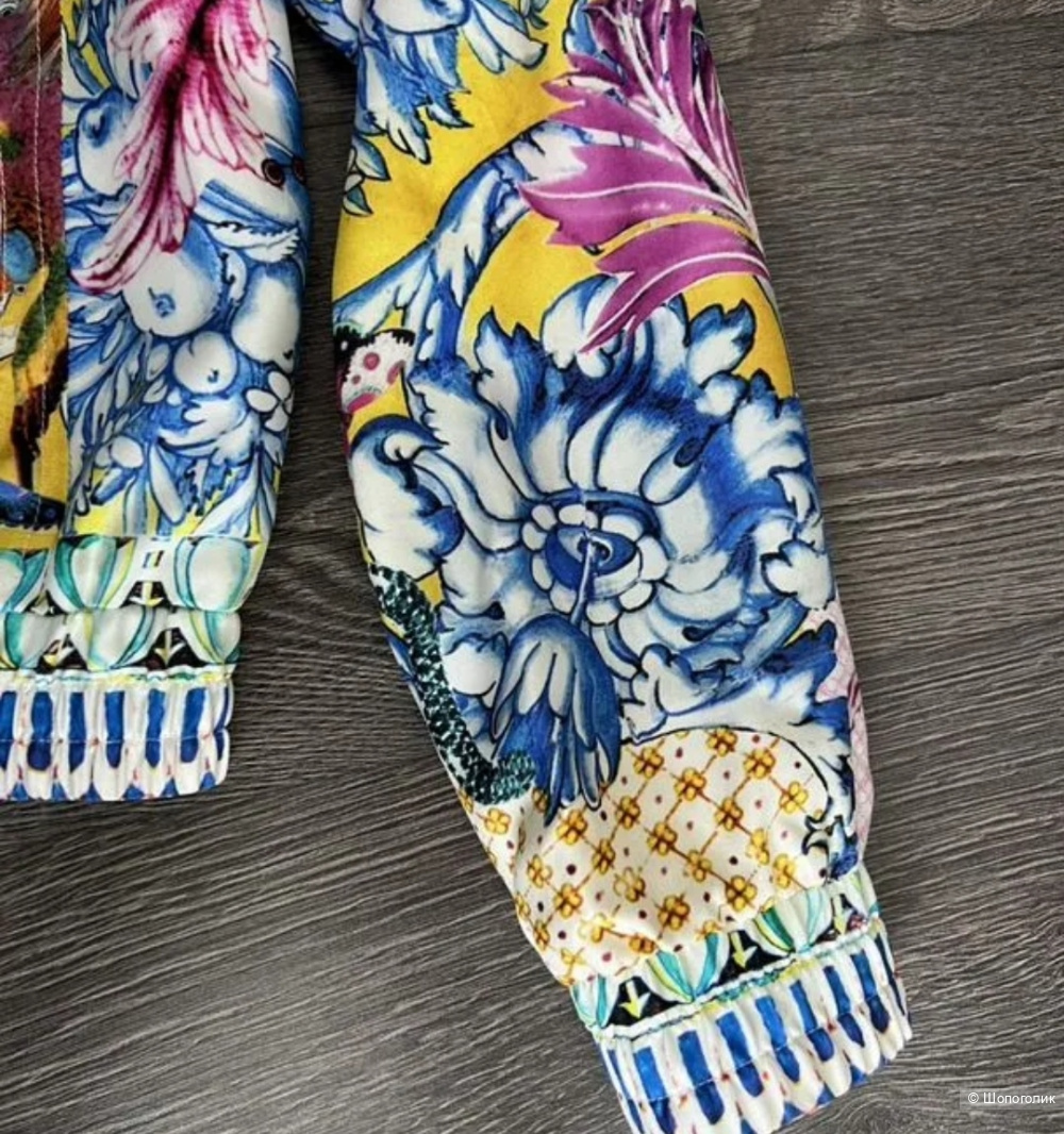 Шёлковый бомбер Roberto Cavalli, 44.