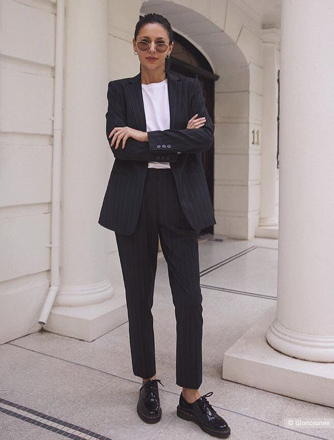 Шерстяной костюм Massimo Dutti/44-46