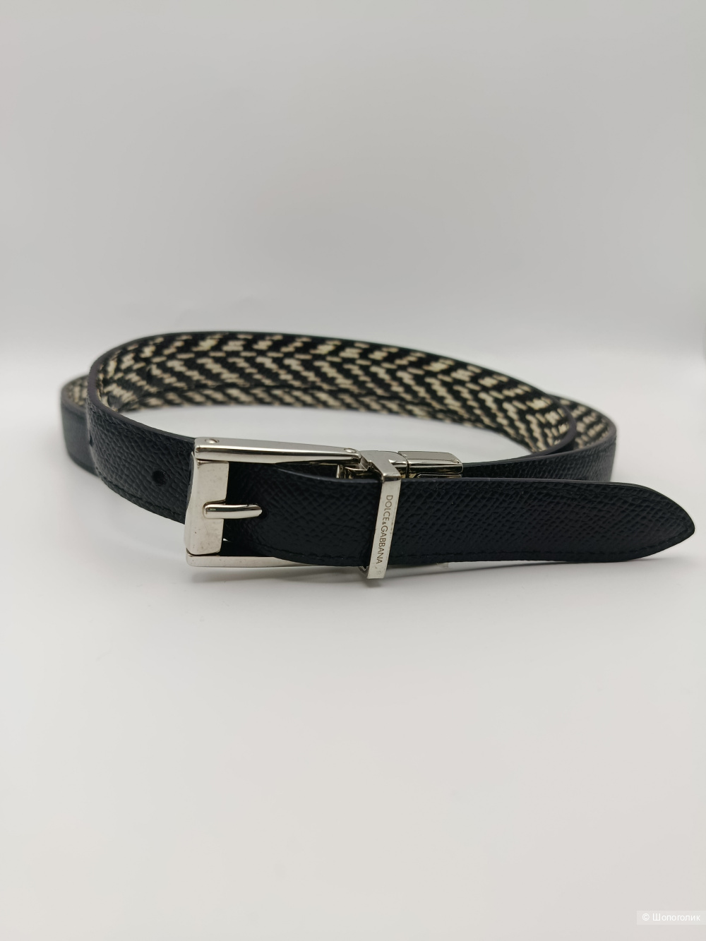 Ремень dolce&gabbana кожаный, 80см