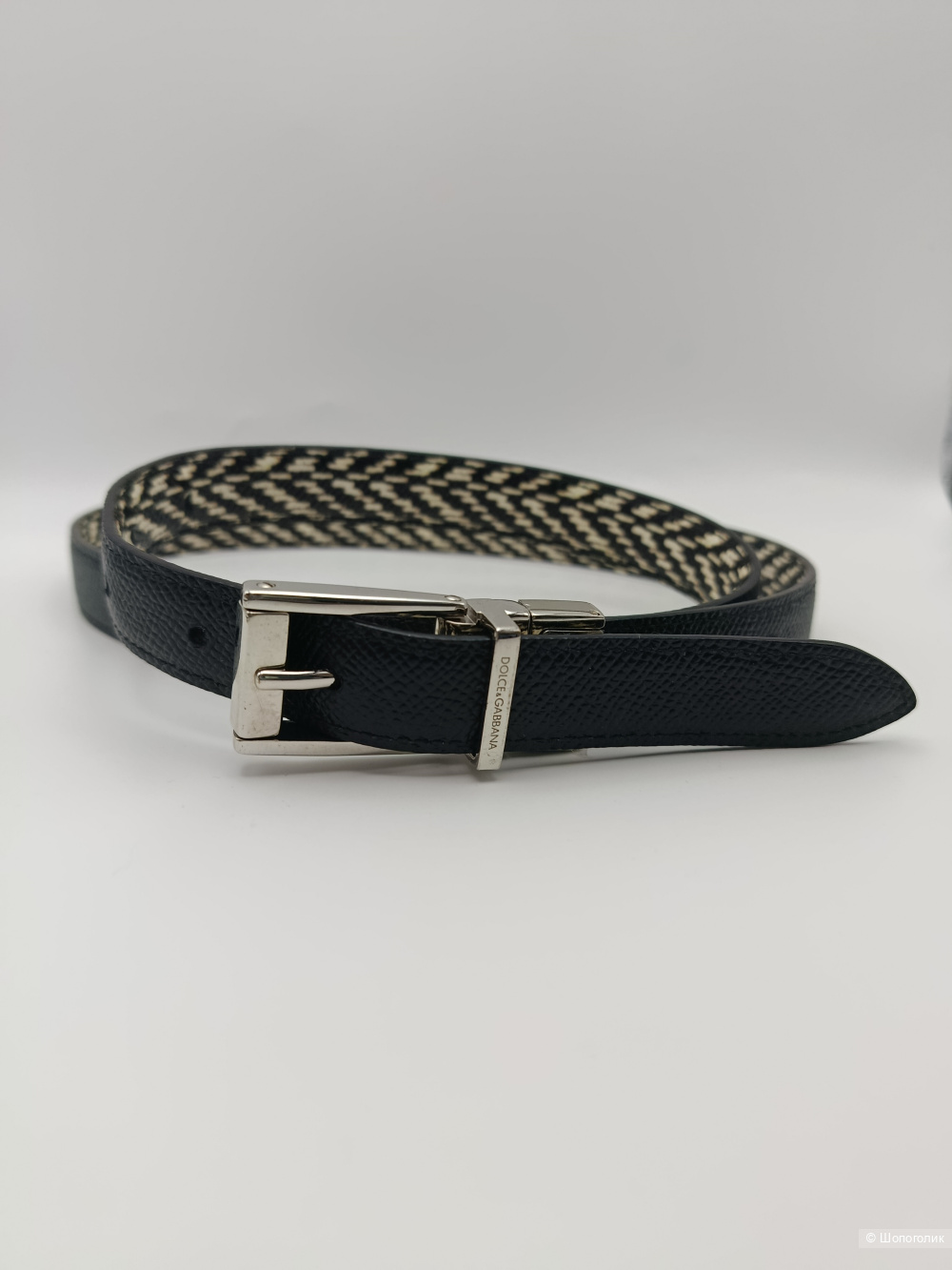 Ремень dolce&gabbana кожаный, 80см