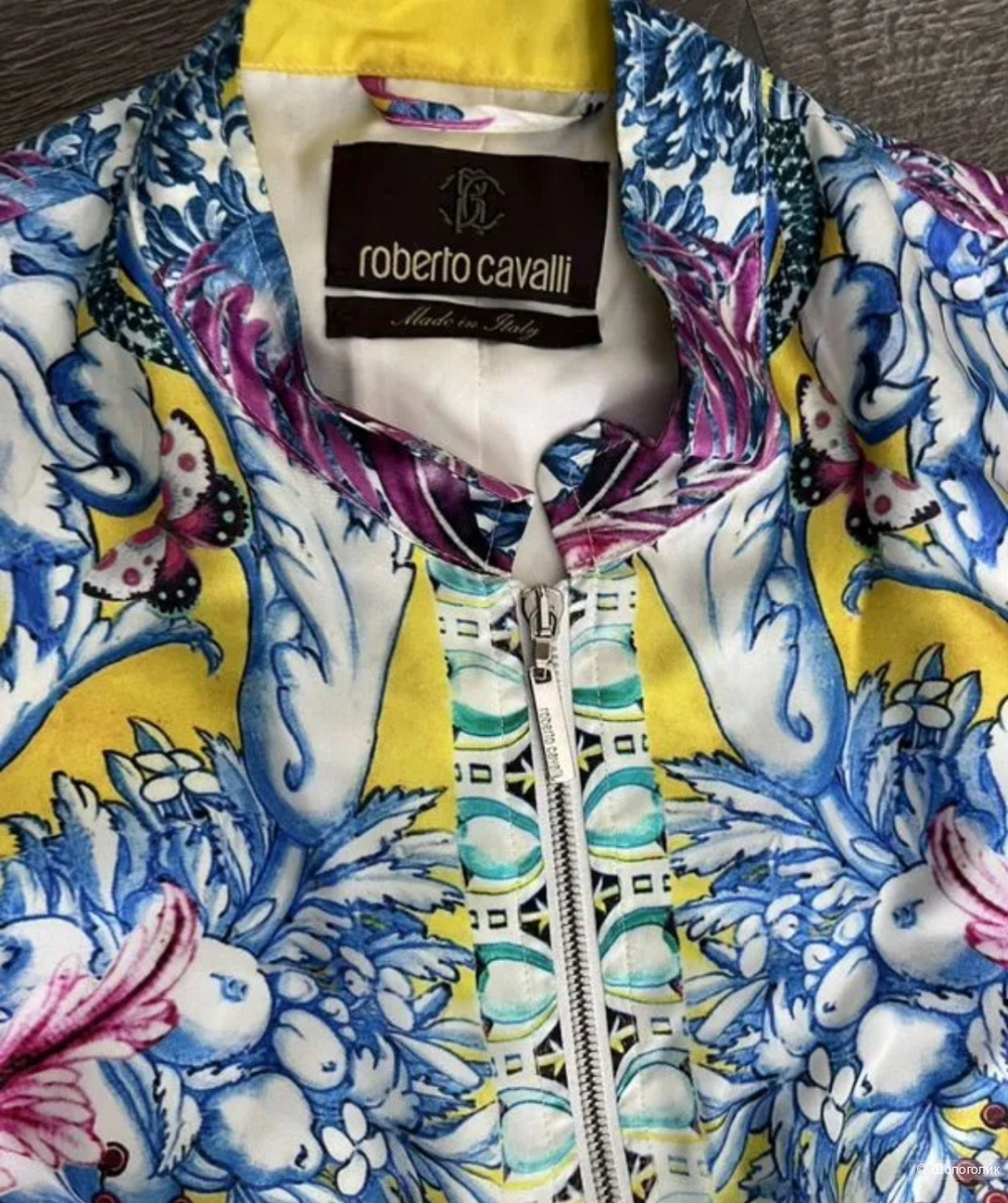 Шёлковый бомбер Roberto Cavalli, 44.