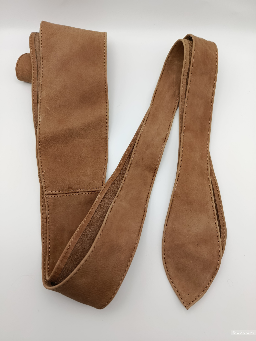 Пояс лента MNG кожаный, one size