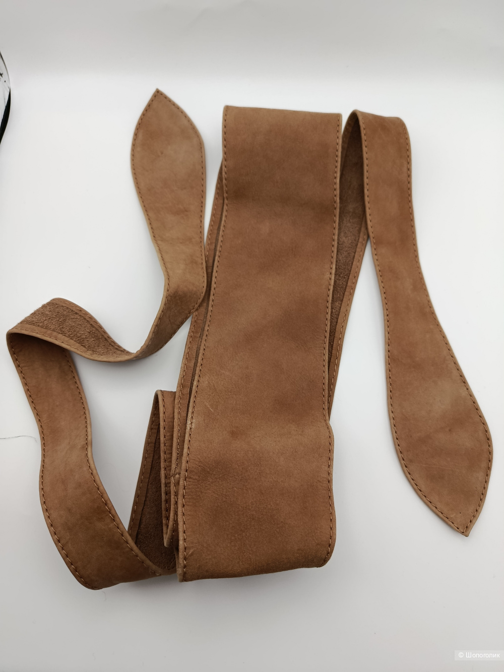 Пояс лента MNG кожаный, one size