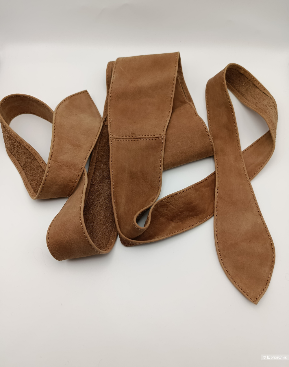 Пояс лента MNG кожаный, one size