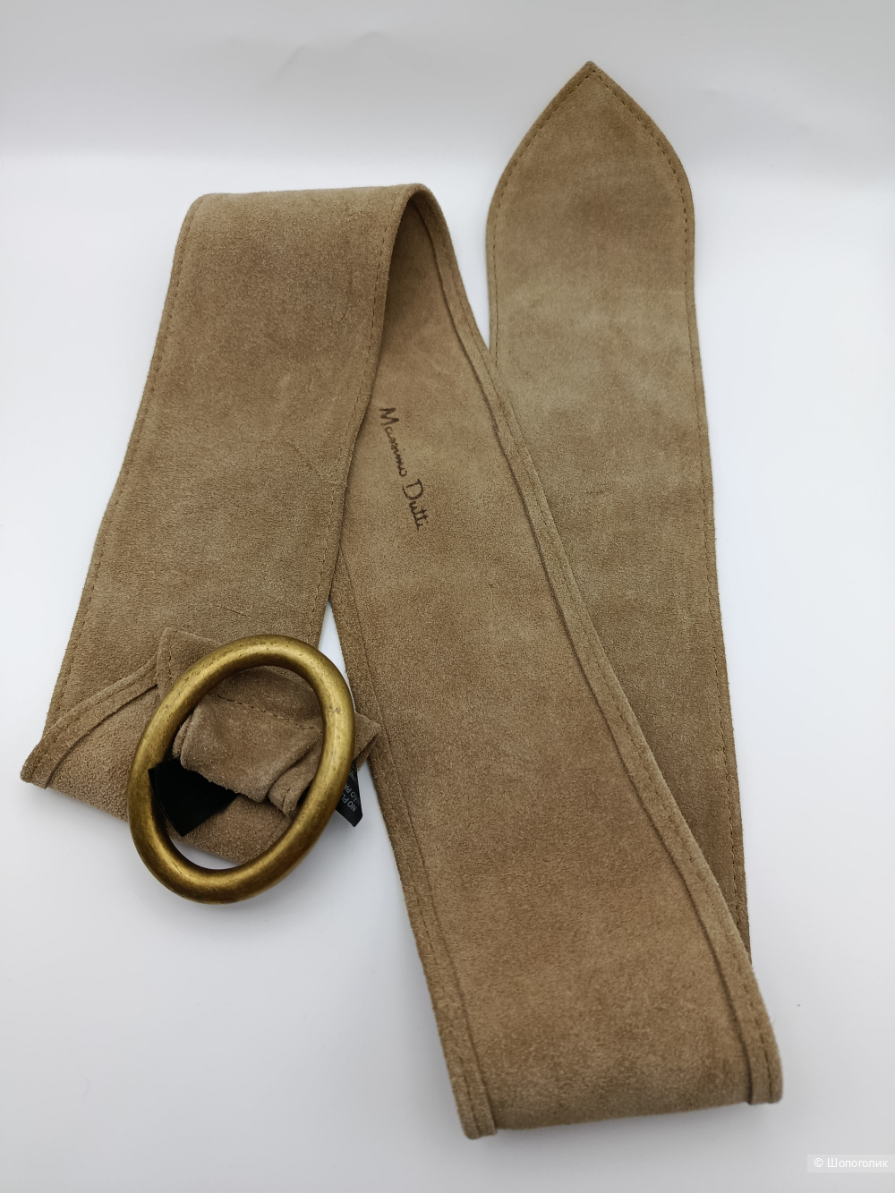Ремень мягкий замшевый Massimo Dutti, 75см