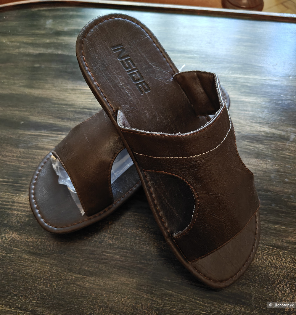 Шлепанцы INSIDE мужские р. 43 кожа