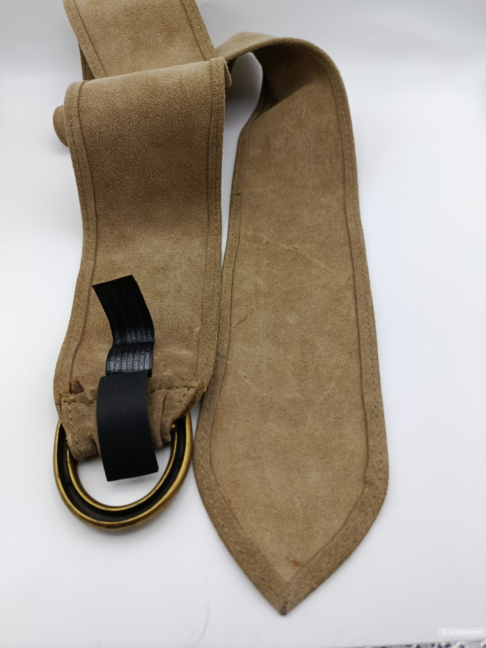 Ремень мягкий замшевый Massimo Dutti, 75см