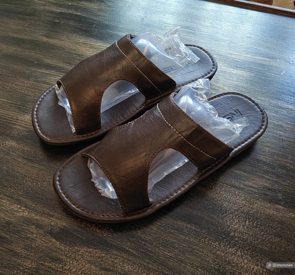 Шлепанцы INSIDE мужские р. 43 кожа