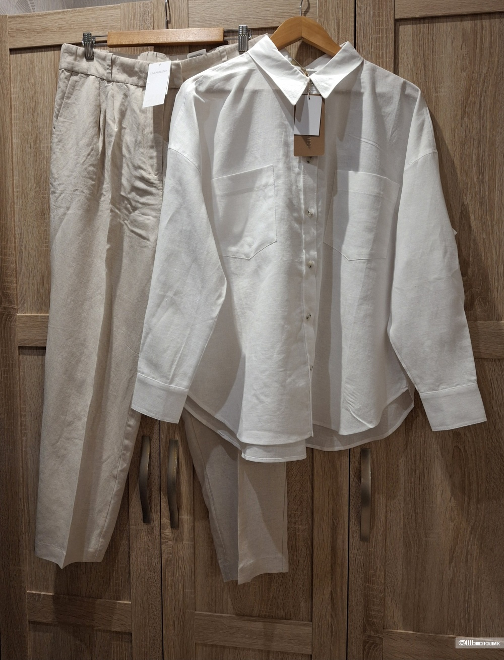 Льняные брюки H&M/48-52