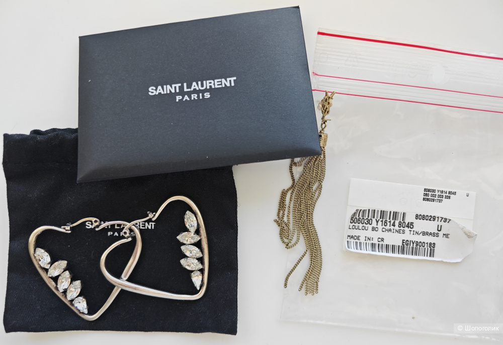 Серьги Saint Laurent