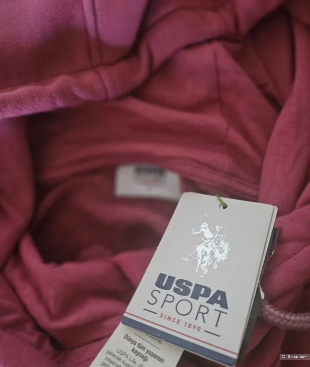 US Polo Assn, новая толстовка-худи, унисекс, оригинал, 46-50