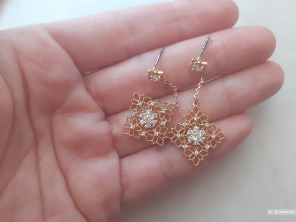 Серьги ажурные