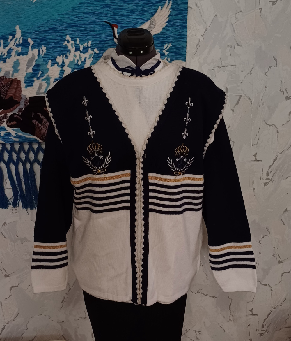 Джемпер с жилетом, no brand, L