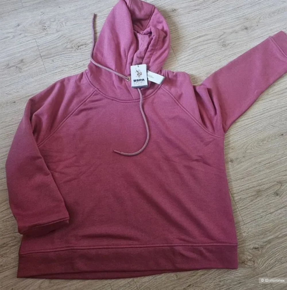 US Polo Assn, новая толстовка-худи, унисекс, оригинал, 46-50