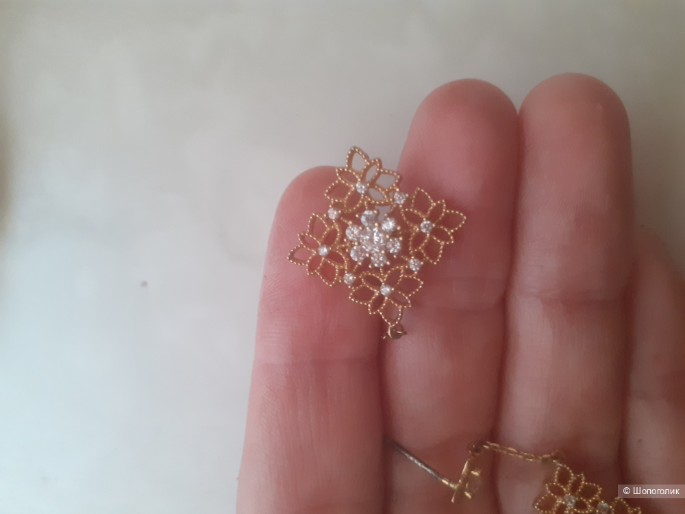 Серьги ажурные