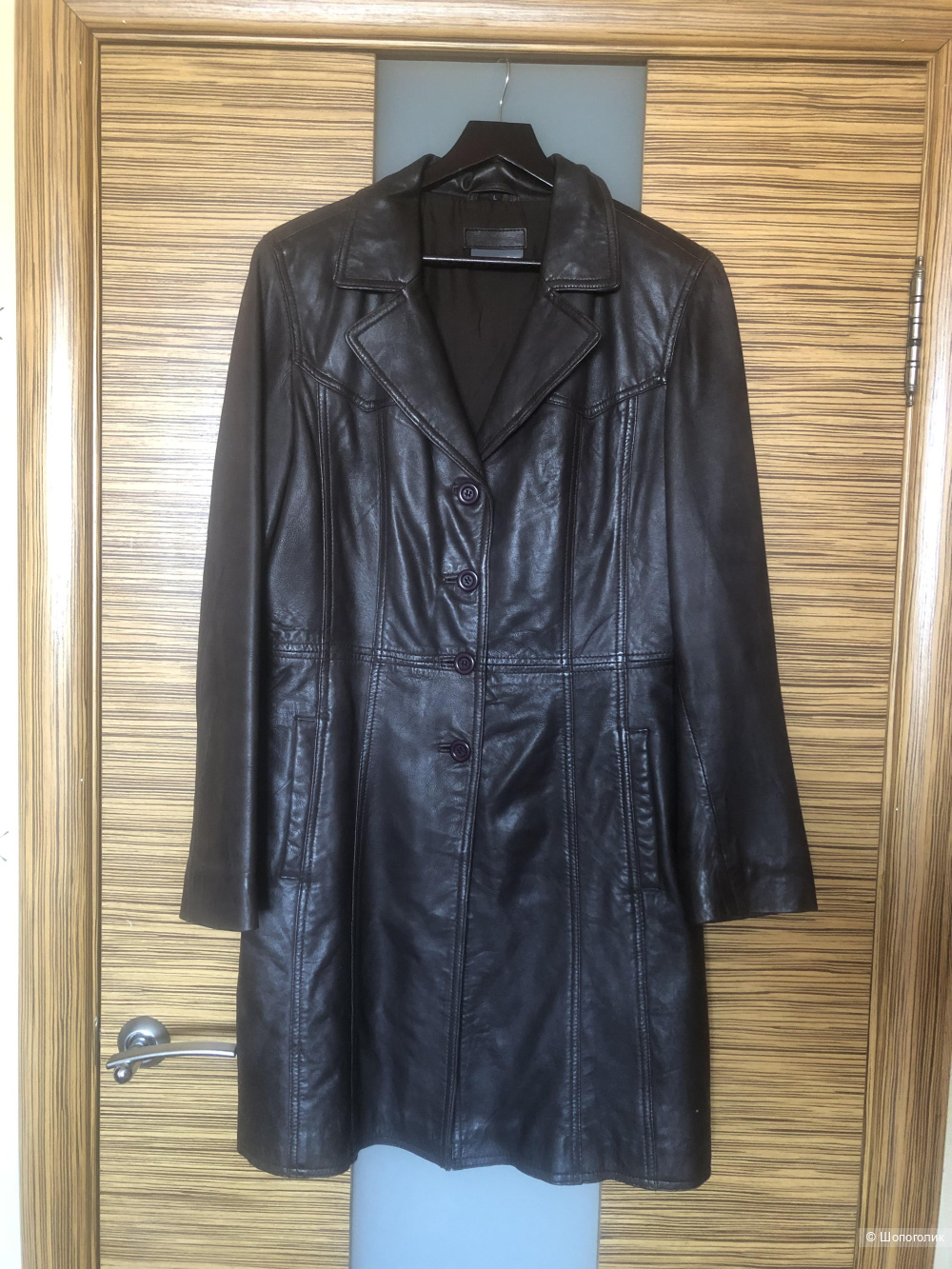 Плащ кожаный р.L(46–48)