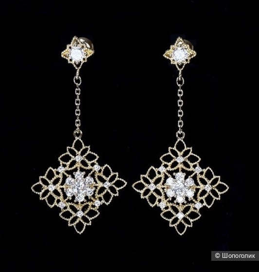 Серьги ажурные