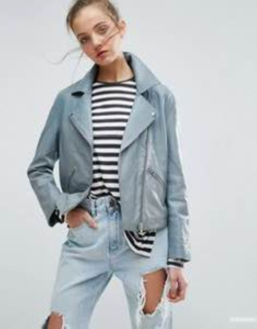 Кожаная куртка косуха ASOS на рус 42-44
