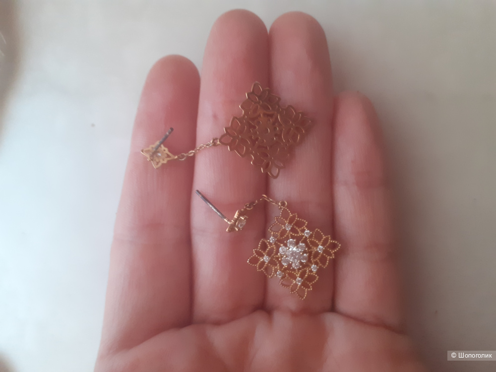 Серьги ажурные