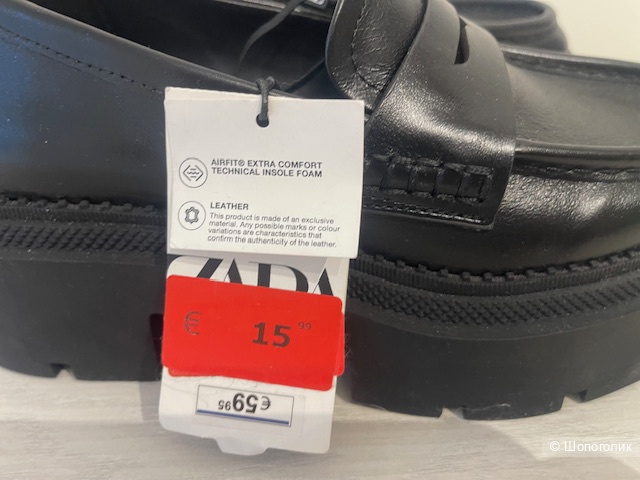 Лоферы Zara, Размер 38 EUR.