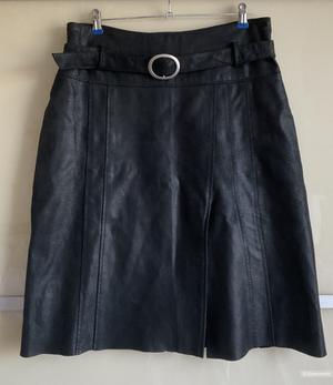 Кожаная  юбка Miss Etam,46-48