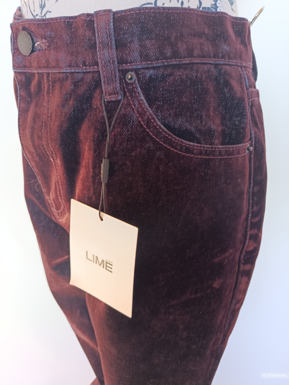 Джинсы клеш Lime с бархатистым эффектом, 38