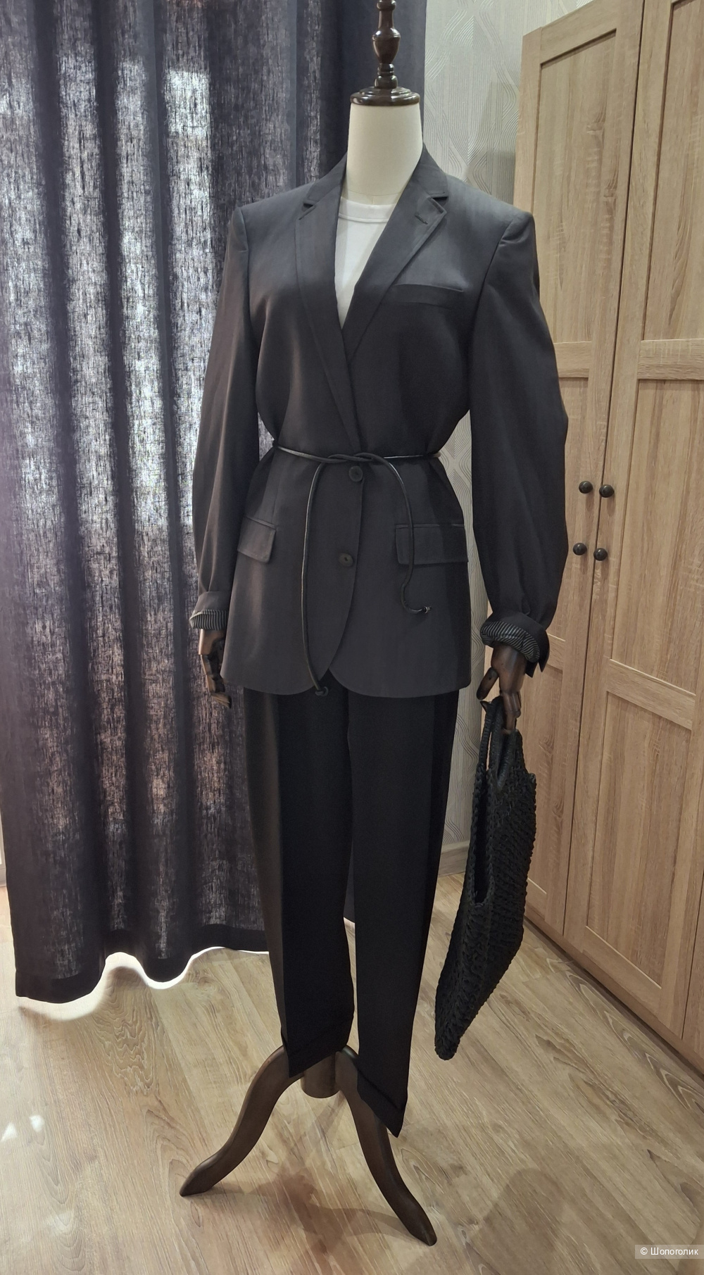 Шерстяные брюки Massimo Dutti/46