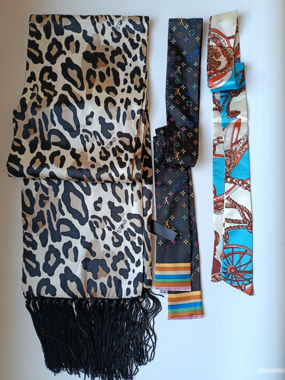 Шарф debenhams , твилли лента louis vuitton 3шт