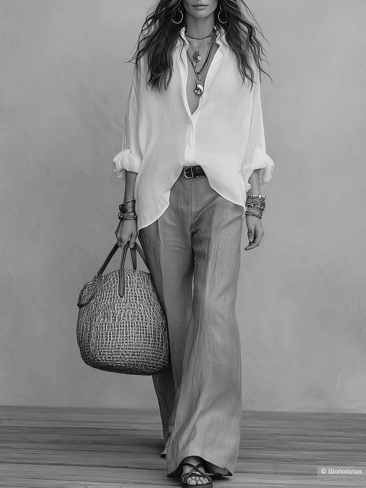 Льняные брюки Promod/44-46