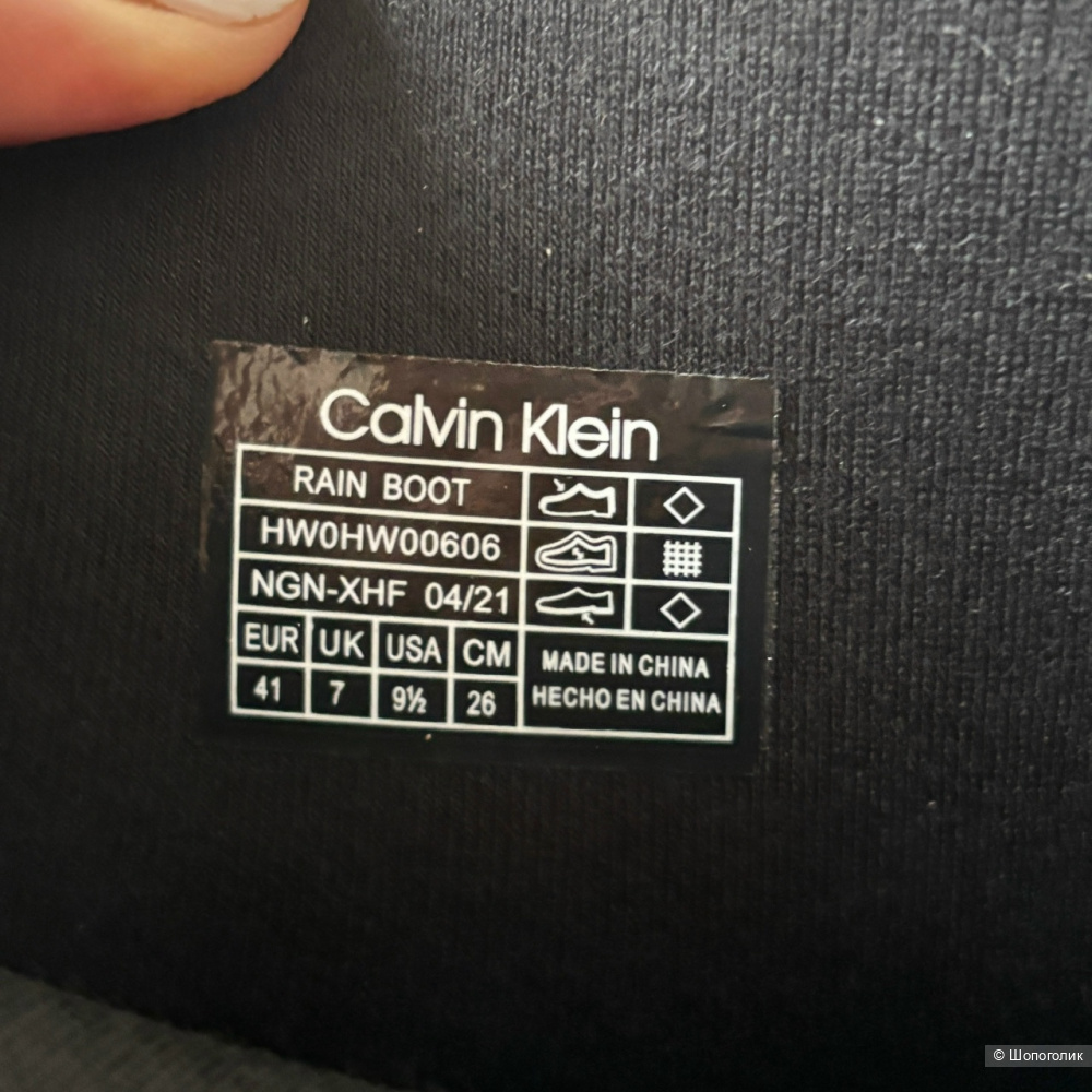 Сапоги резиновые Calvin Klein Размер: 41