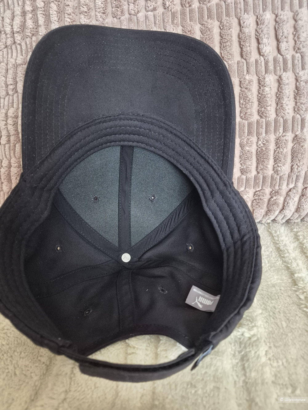 Черная бейсболка с металлическим логотипом Puma, one size