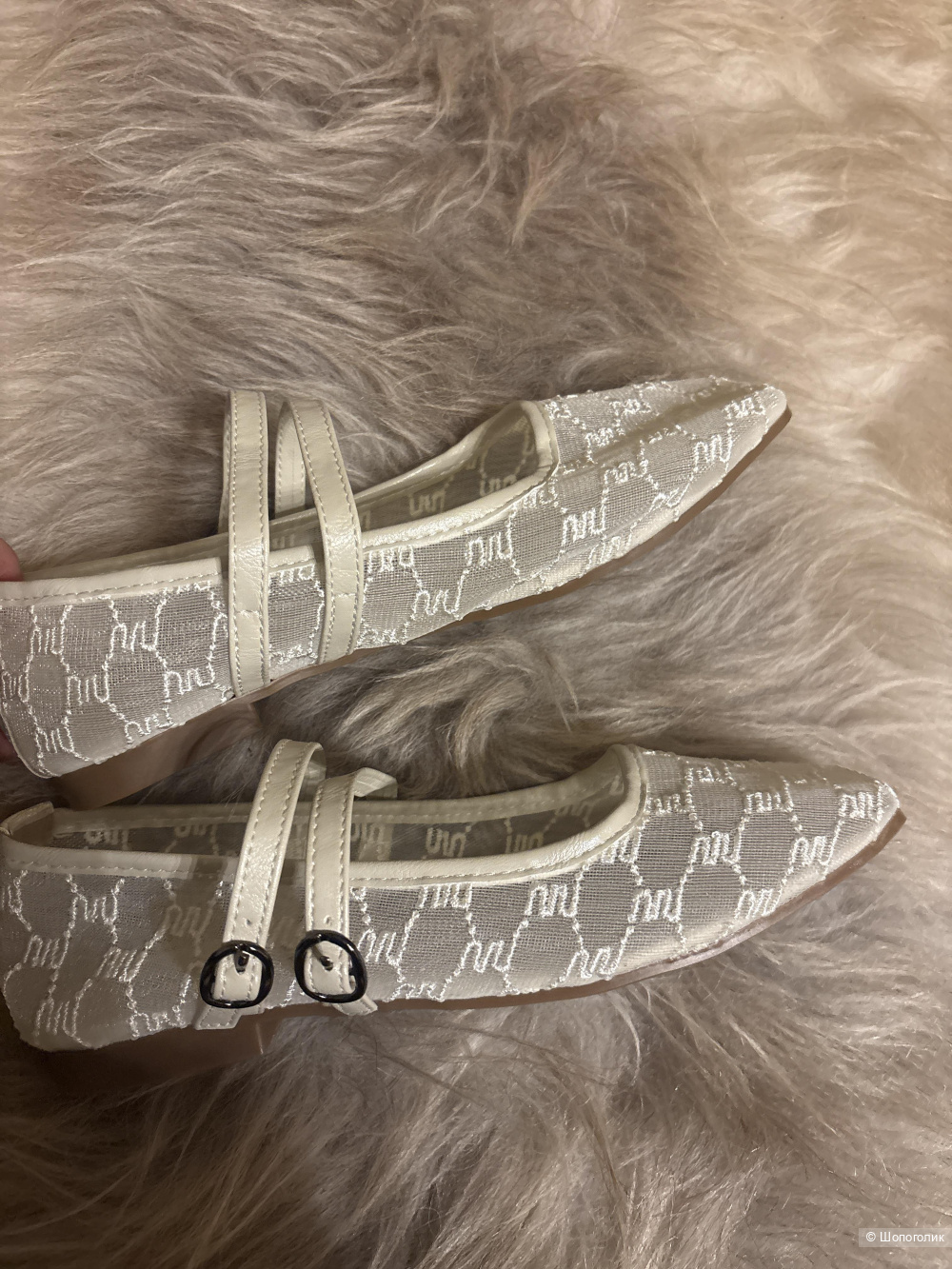 Балетки в стиле Miu Miu, размер 37