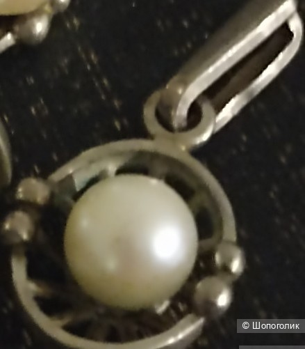 Кулон с жемчугом Акойя. Винтаж