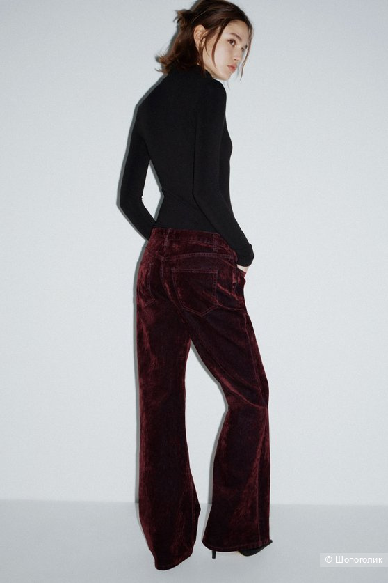 Джинсы клеш Lime с бархатистым эффектом, 38