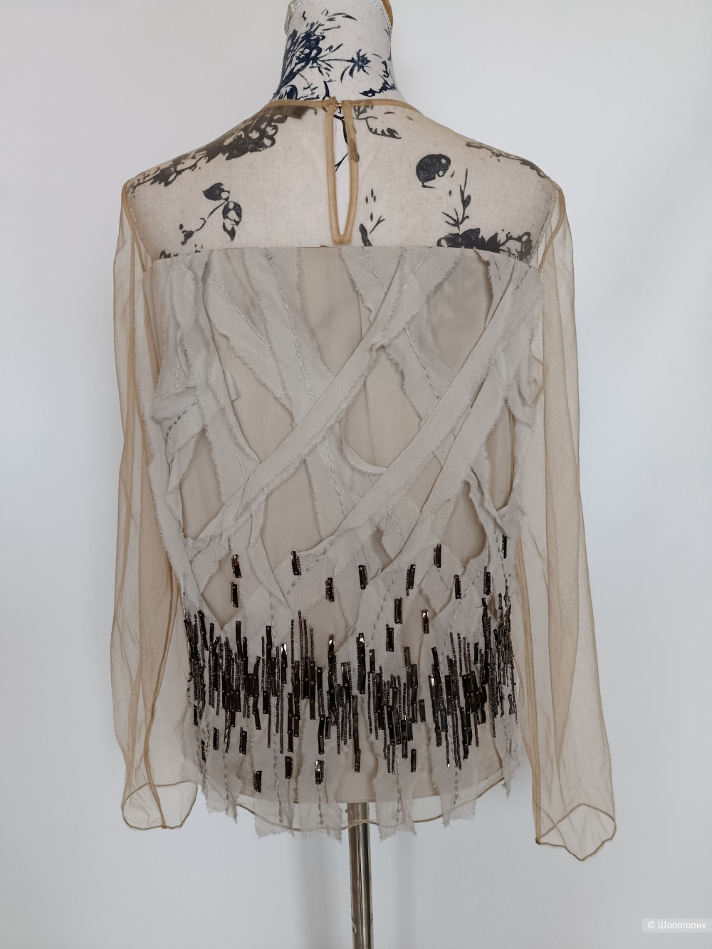 Блуза Max Mara первая линия расшитая, FR 42