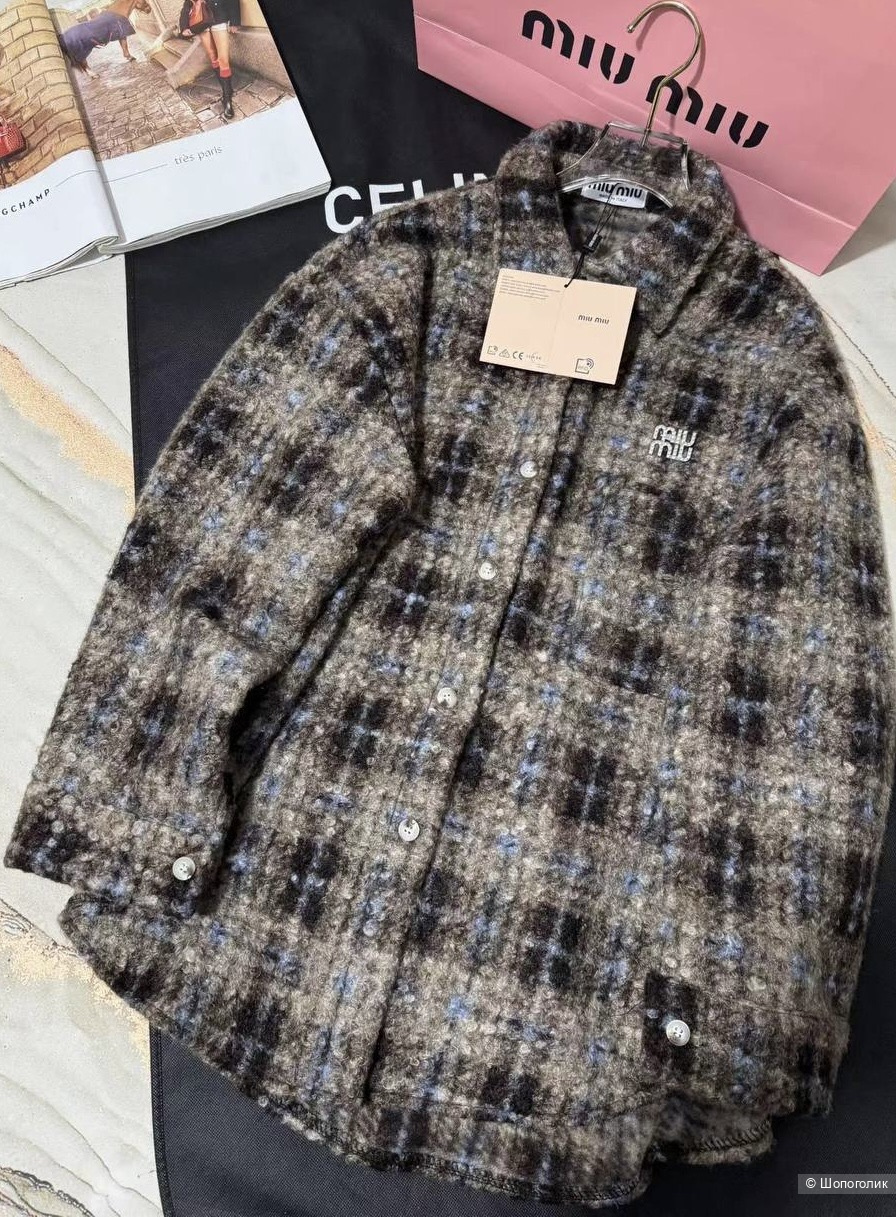 Рубашка утепленная Miu Miu женская р.44-46