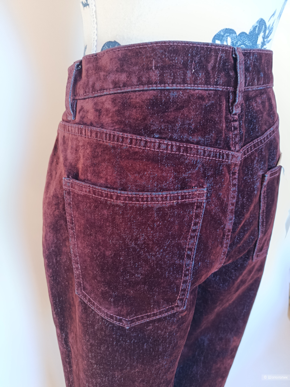 Джинсы клеш Lime с бархатистым эффектом, 38