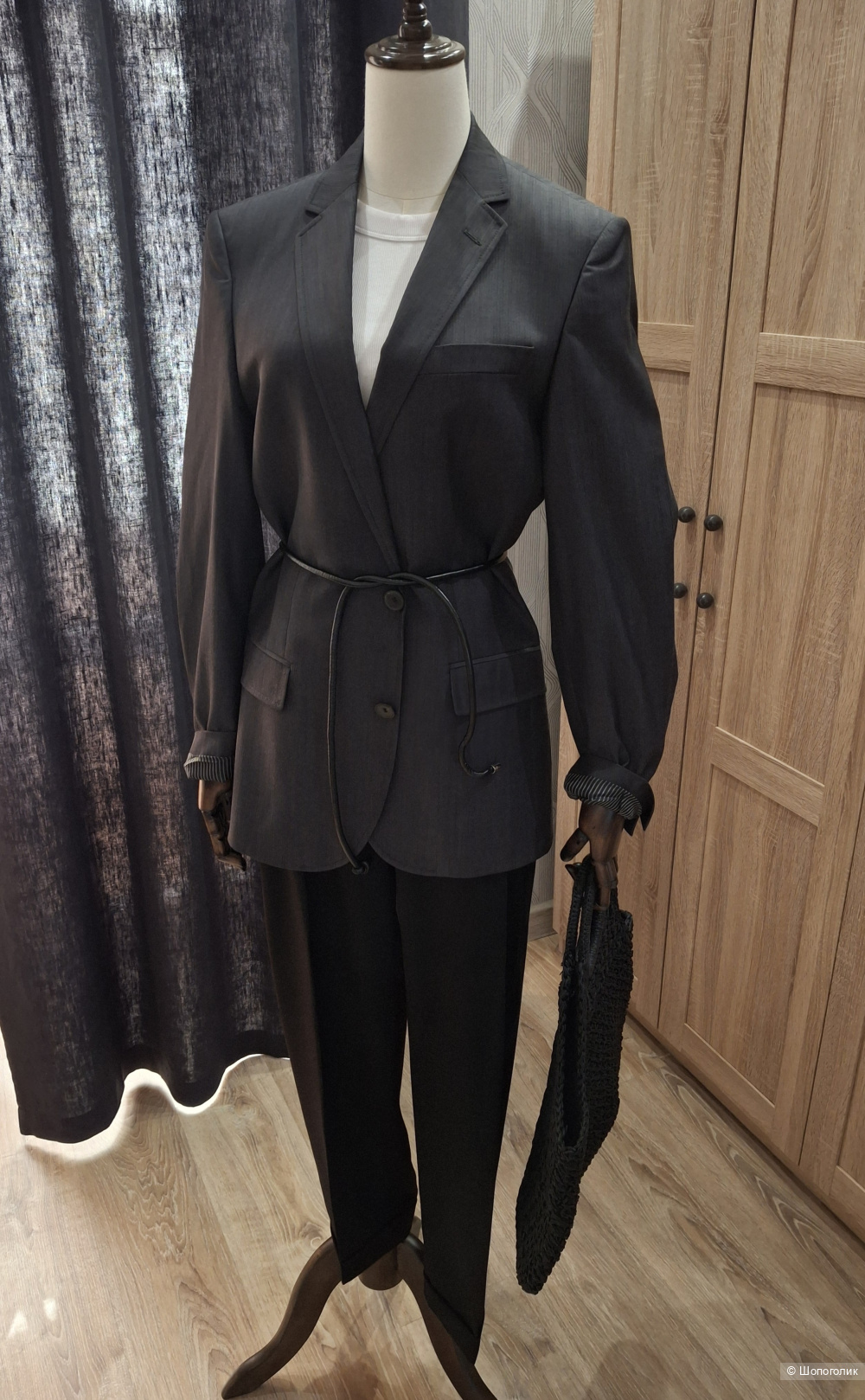 Шерстяные брюки Massimo Dutti/46