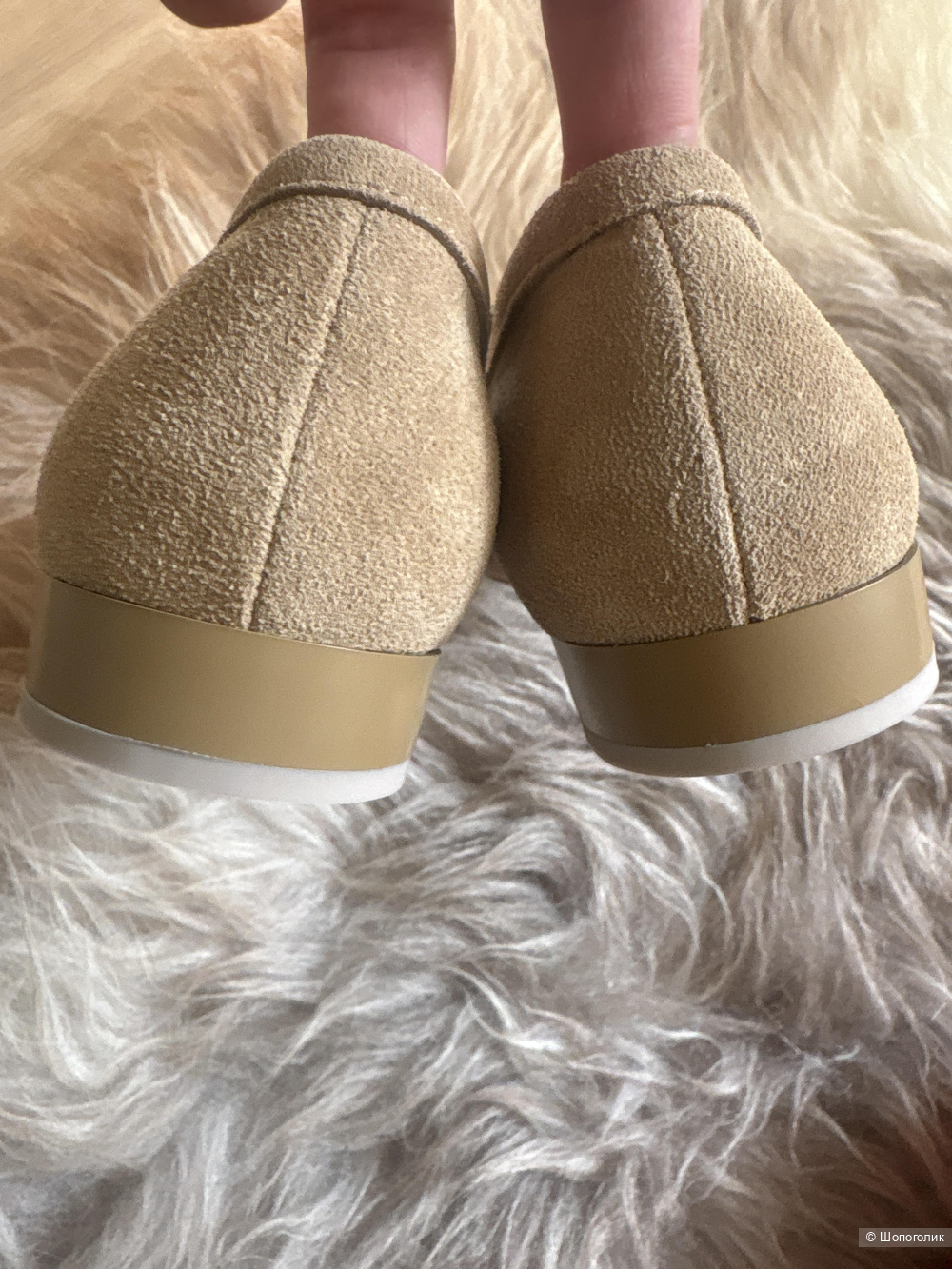 Лоферы замшевые, размер 38