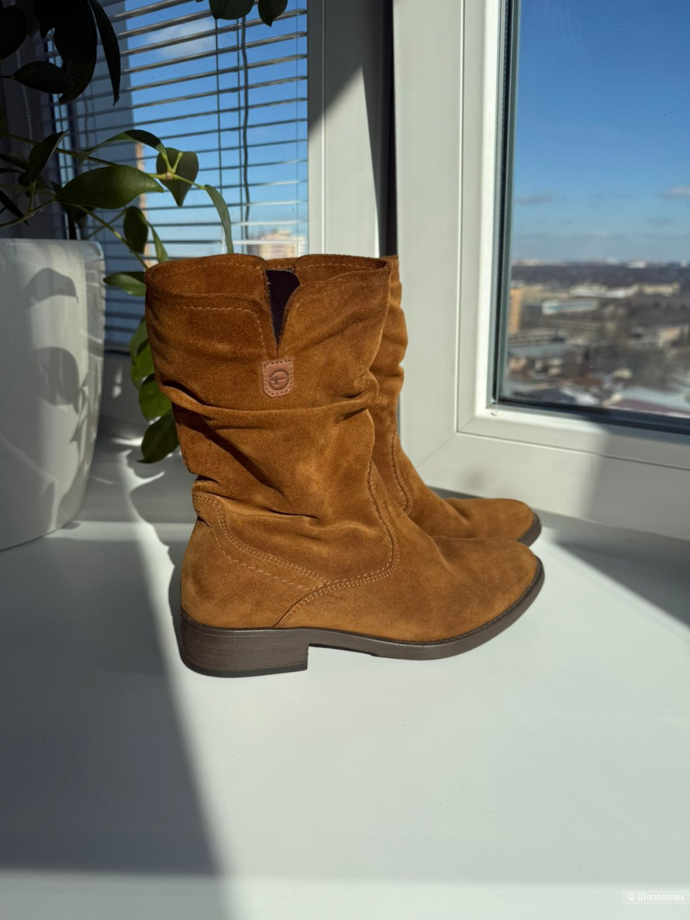 Ботинки из натуральной замши, Tamaris (38)