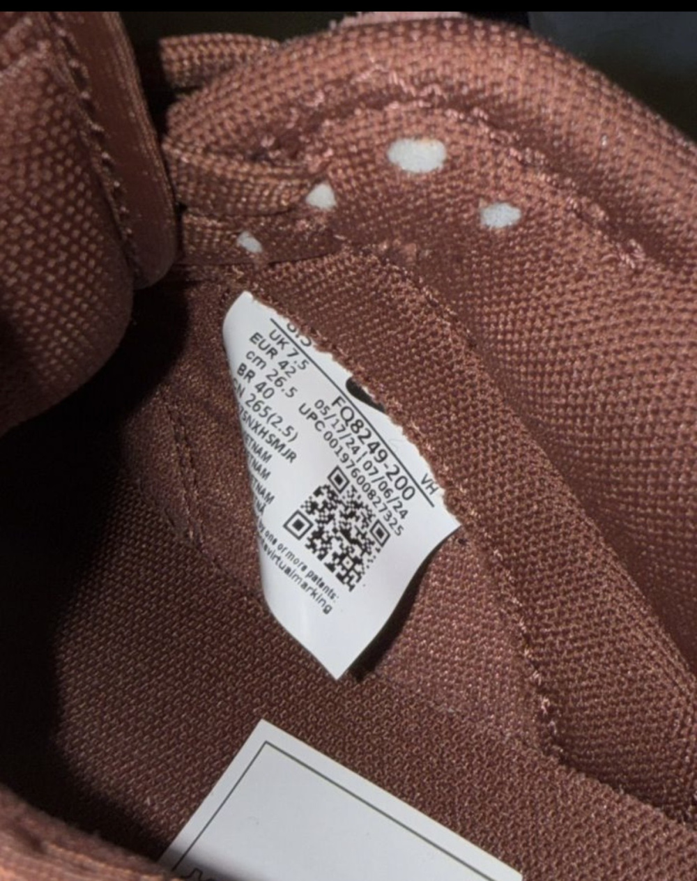 Nike dunk us 8,5 amber brown